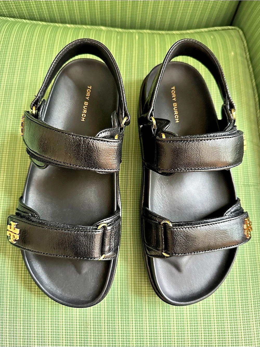 Tory Burch Kira Sport Sandal Black US 8.5 NIB